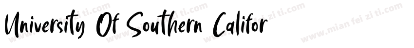 University Of Southern California字体转换